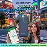 GlocalMe UPP 4G LTE Global Travel Pocket WiFi Hotspot Router - No SIM Needed, 2.4 GHz, 150Mbps DL, Connects 8 Devices, Pay-As-You-Go Data, Smart WiFi Wireless, Includes Batteries, 1x Manual, 1x Type-C Cable, Back to School Essential for Smartphones