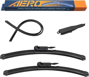 Avenger "+" Premium AllSeason Windshield Wiper Blades with Extra Rubber Refills OEM Replacement for  Tundra & Sequoia  & Ford Explorer  +  Year Warranty (Set of )