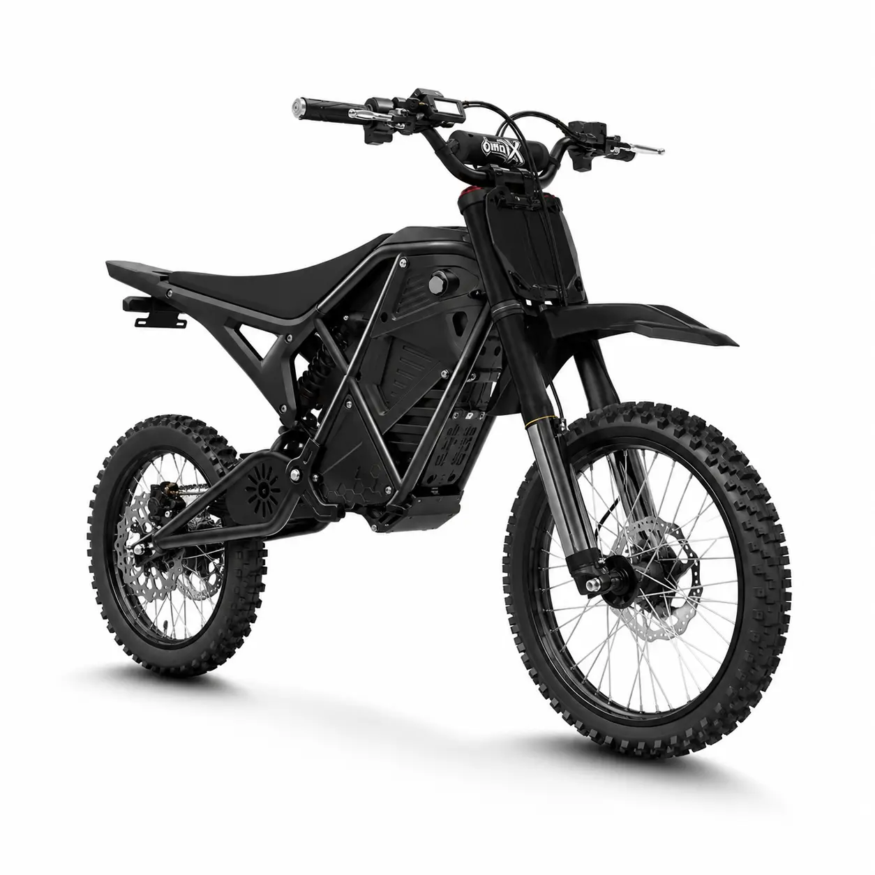 Unisex Steel Frame All-Terrain Off-Road Mountain Bike - 4000W Peak Mid-Drive Motor, 60KM/H Top Speed, 60V 20.8Ah 18650 Lithium Battery, 59.5-64.4KM Max Range, 14"/12" Knobby Tires, 4-Piston Hydraulic Brakes, Dual Adjustable Shock Absorption Suspension, Du