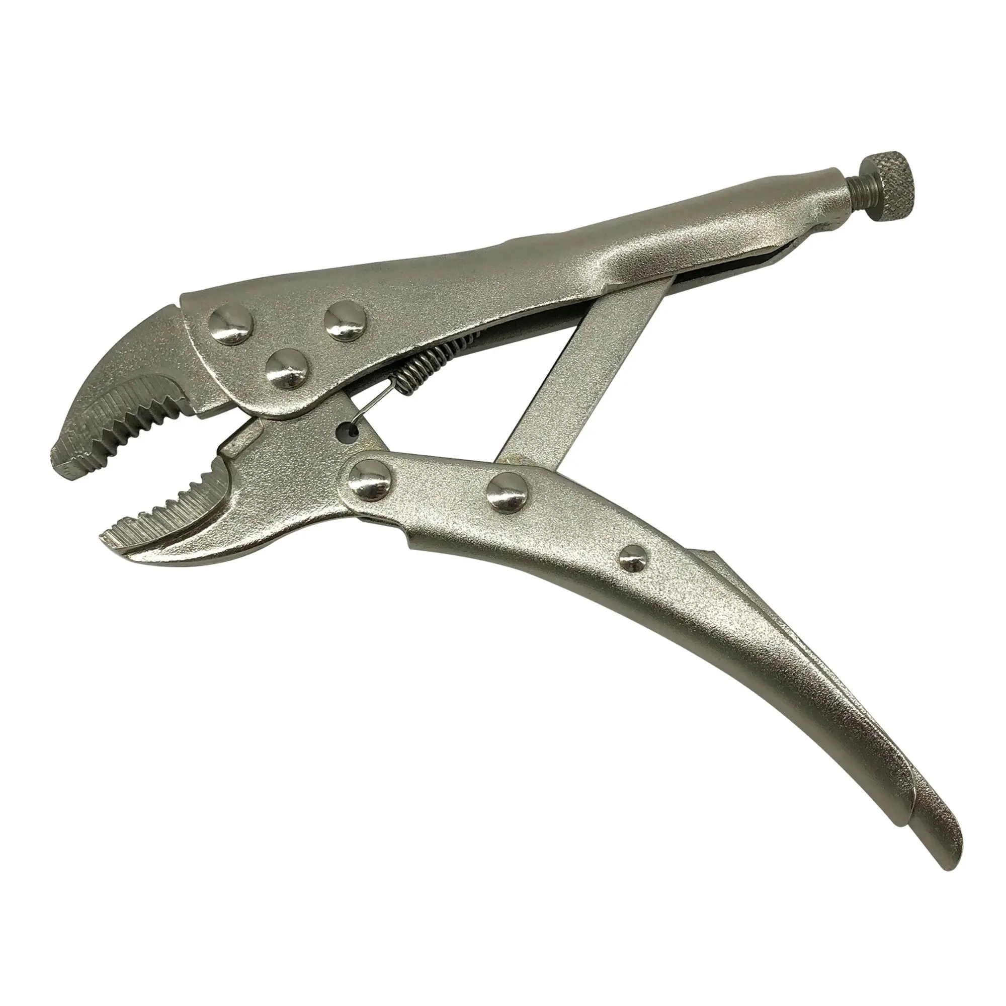 5.5-inch Curved Jaw Vice Grips Pliers, Locking Pliers with Wire Cutter, Manual Locking Adjustable Vise Grips for Clamping Twisting Welding, Adjustable Wrench Plier, Industrial Hand Tools