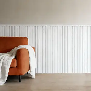 VEVOR Wall Molding Kit, Wainscoting Panels, Lightweight Paintable Polystyrene, Easy to Install,  Wide & Narrow Accent Wall Trim for Interior Décor Living Room, Bedroom, White (77.5 x 38.6 in )