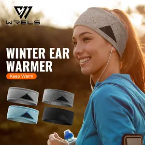 Unisex Windproof Thermal Sweat Absorbing Headband Ear Warmer, Breathable Fleece Running Cycling Hat, Fall Winter Outdoor Sports Accessory