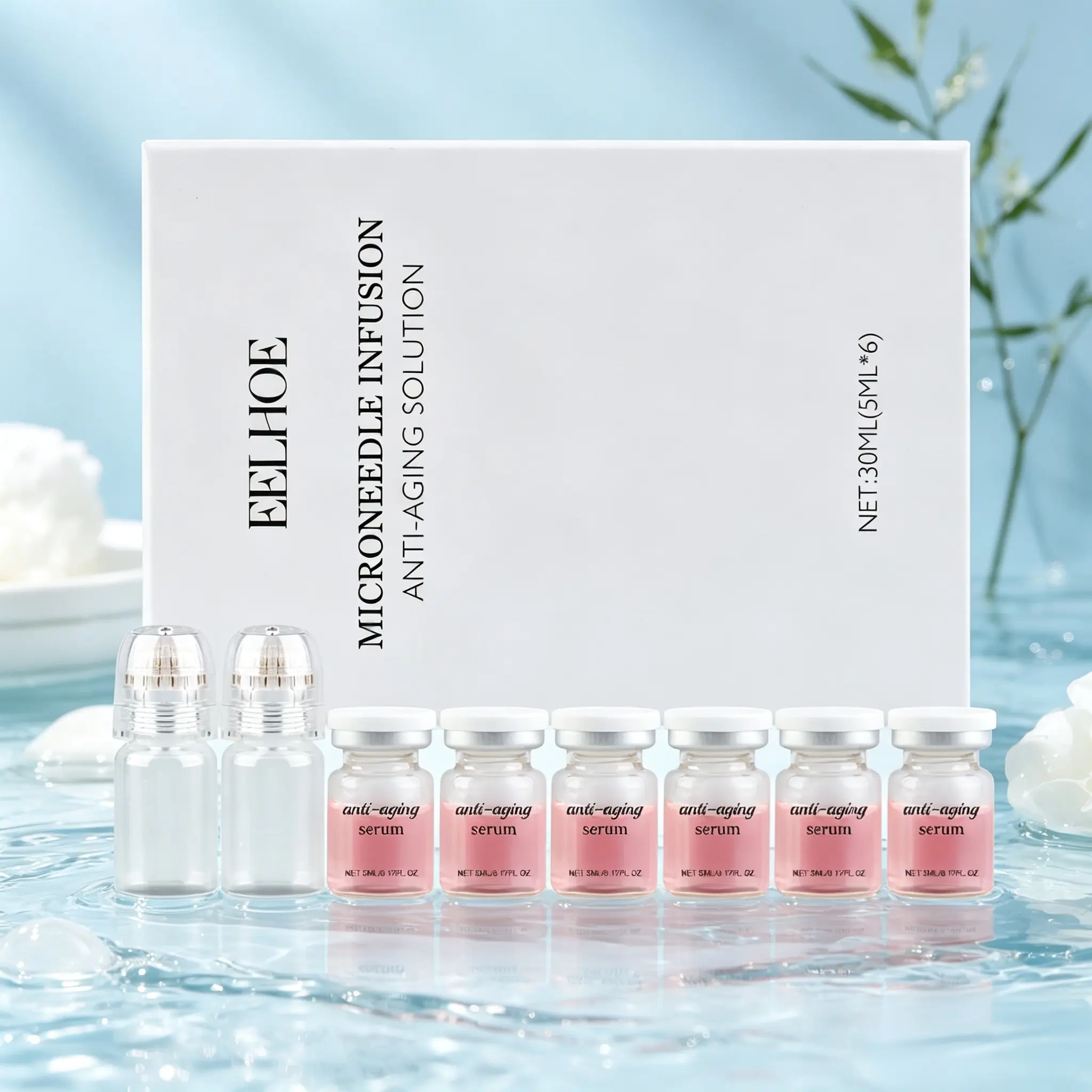 Facial Micro-Penetration Renewal Skincare Set - 1 Box (6 Bottles) with Niacinamide Dark-Spot-Fading Essence, Tranexamic Acid, Glycerin Lift Serum, Mucin - Targets Dark Spots, Hydrates, Firms Skin, Diminishes Fine Lines, Boosts Dewy Radiant Skin