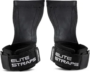 Elite Straps - Lifting Wrist Straps (Rubber Grips) for Weightlifting, Gym, Workout, Deadlift - Anti-Slip Revolution for Men and Women