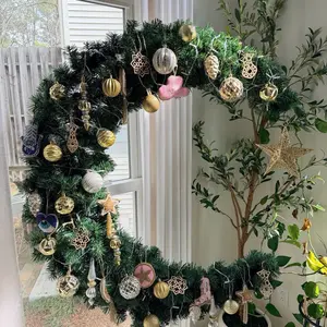 3-in-1 Crescent Moon Tree Set 5’10” tall  LED lights (8 settings), 12 ornaments, Gold Tree skirt & Star. Best Ramadan Eid Islamic Decor Gift