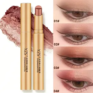 3-Color Matte & Shimmer Eyeshadow Stick, SmudgeProof in Seconds, Long-Lasting High Pigmented Eyeshadow Waterproof Formula, Glitter Eyeshadow Stick Suitable for Beginners & Beauty Enthusiasts, Ideal for Valentine'S Day Gift, Eyes Makeup Cosmetics