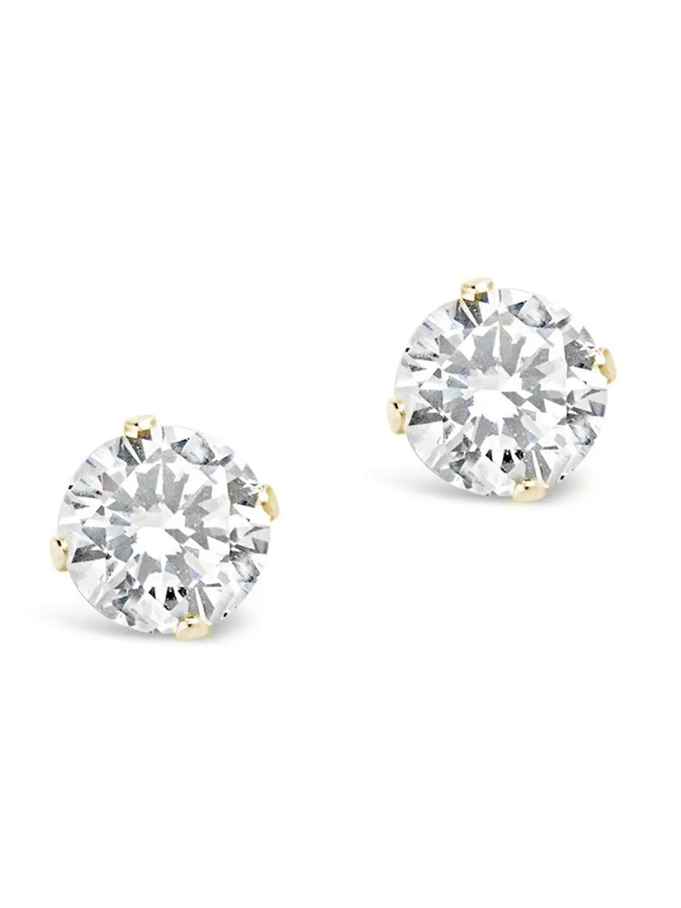 Sterling Silver 5mm CZ Stud Earrings Sterling Silver 5mm CZ Stud Earrings