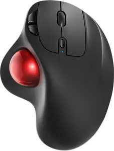 M501  Trackball , Rechargeable , Easy Thumb Control, Precise & Smooth , 3 Device Connection ( or USB Receiver), Compatible for PC, Laptop, , Windows.