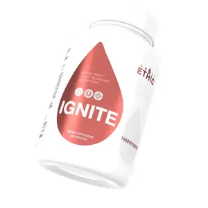 Sweat Ethic Ignite Natural Energy Capsules with Tea Extract, Health & Nutrition Wellness Supplement
