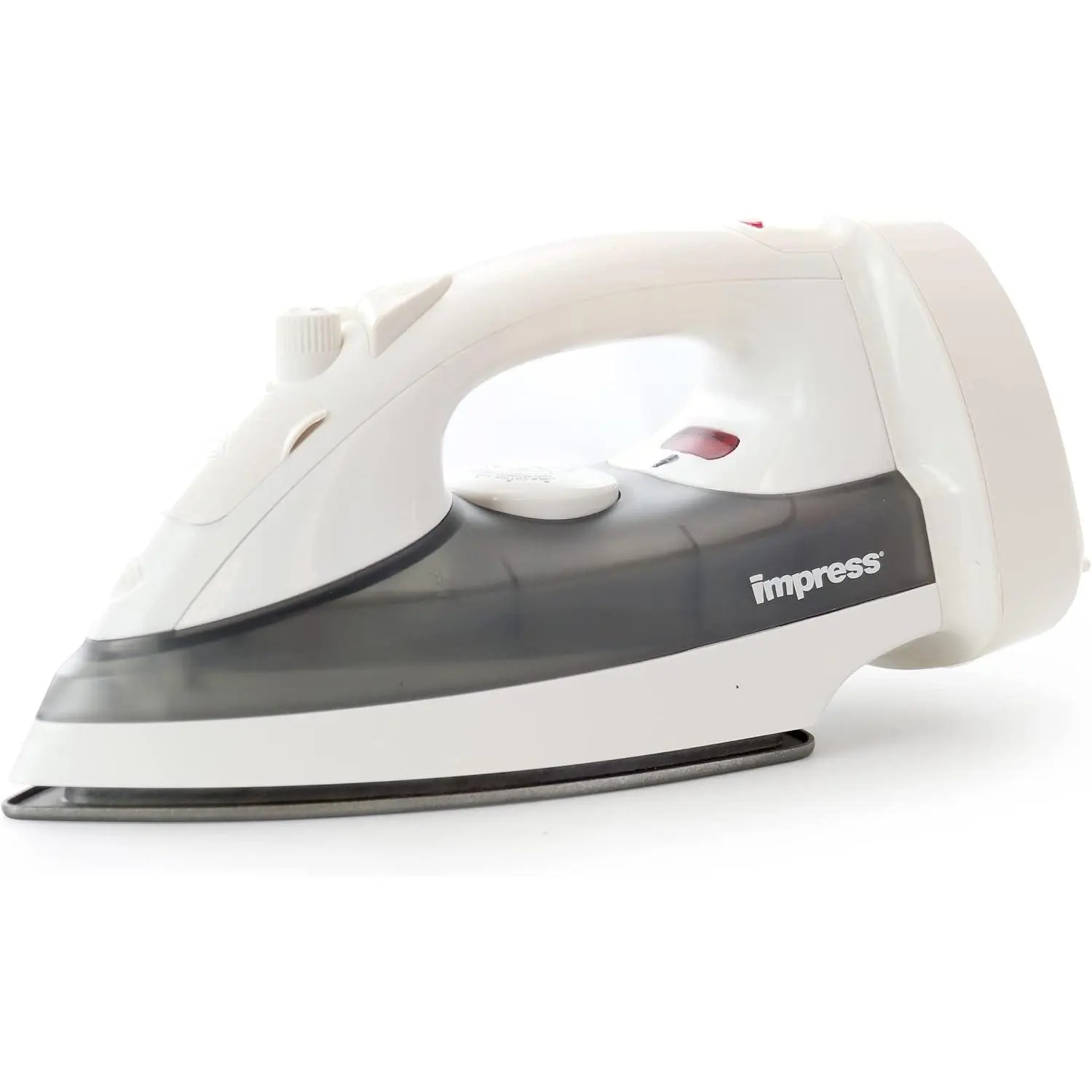 Impress IM-36CR Home Iron - 120v Input, White & Gray Design, Compact, Lightweight, Ideal for Daily Ironing Tasks