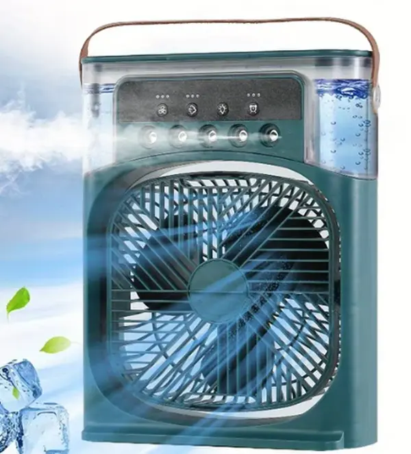 Compact Small-Size Rectangular Portable Air Cooler Fan with Cooling-Humidify Function for Home Users, Office Use