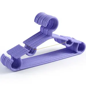 Dual-Purpose Anti-Slip Candy-Colored Plastic Clothes Hanger for Babies, Dry & Wet Use, Clothing Rack, Hanger Set
