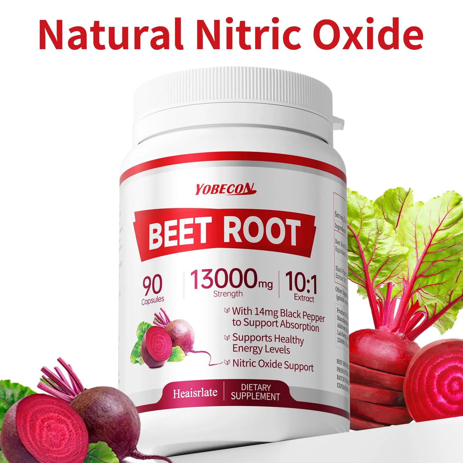 beet root capsules - beetroot for blood flow and circulation, energy and overall health, Organic beet root capsules - beetroot for blood flow and circulation, energy and overall health90 capsules， Heaisrlate Supplement