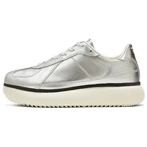 Onitsuka Tiger Delecity Leather Low-Top Casual Shoes for Men and Women - Comfortable, Trendy, Durable, Silver Trending Shoes, House White Official Shoes to Get / Maison Mihara Verifiable, with credentials and supporting global authentication