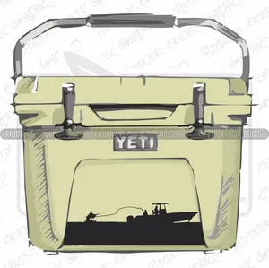 Offshore Center Console Fishing Boat Decal For Coolers And Trucks Fits Yeti Coolers Stylish Unique Design Enhances Your Vehicle Or Cooler