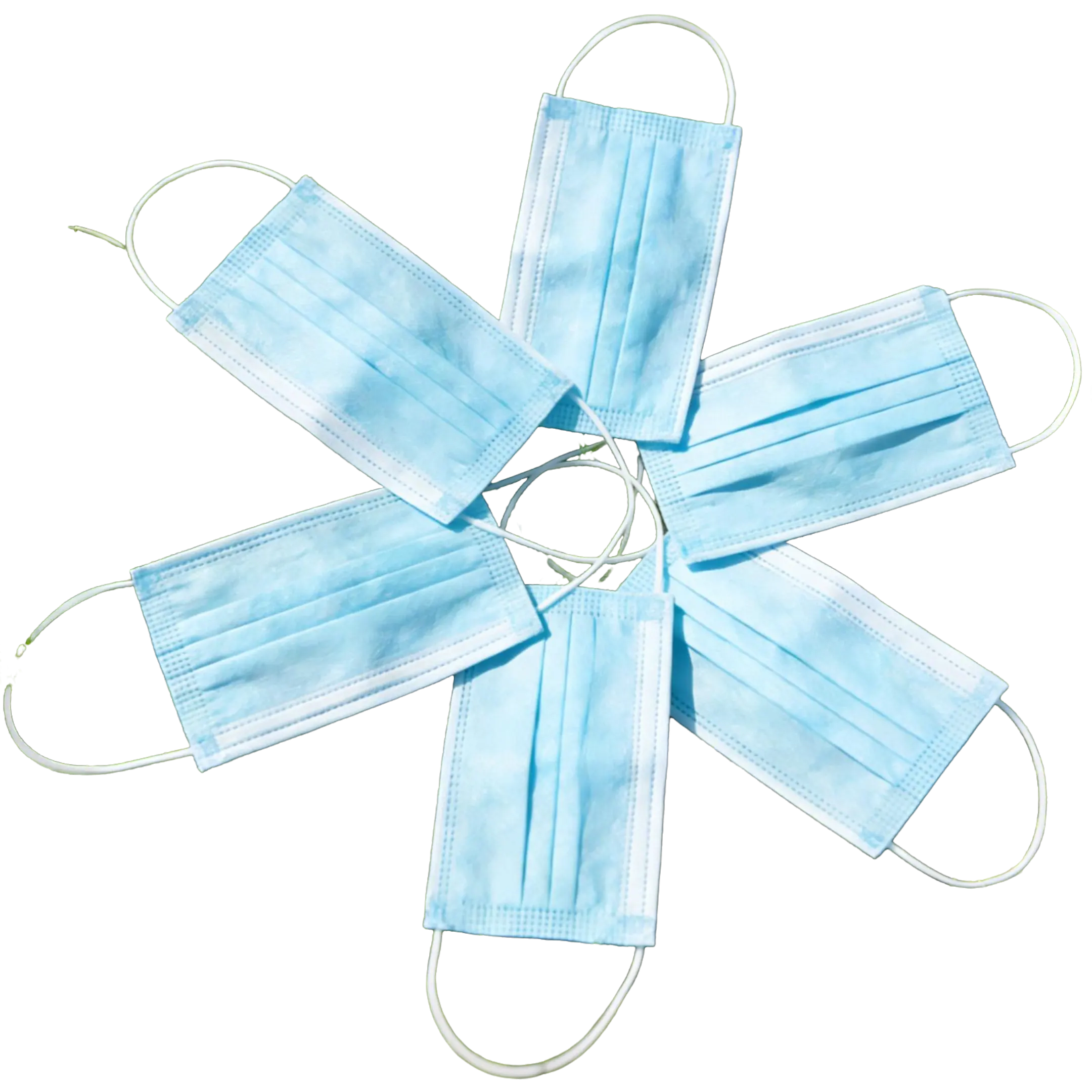 Blue Disposable Face Masks, 100-Pack; 3-Ply Breathable Masks for Adults; Ideal for Outdoor Use, Home, Office, and School