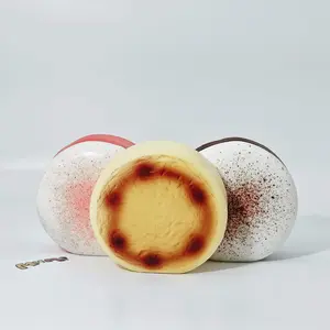 MHM Squishy Series Black & White Chocolate Cake Simulation Food Sticky Hands Moist Soft Slow Rebound Decompression Toys 3.98 Inch Diameter Stress Relief Toy for Kids Ages 12+