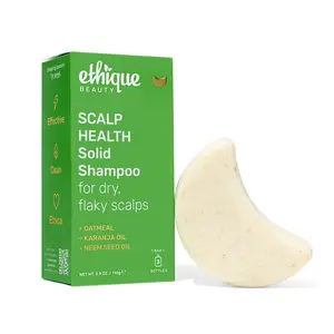 Ethique Scalp Health Shampoo Bar - For Itchy, Dry, Flaky Scalps - Oatmeal, Karanja Oil, Neem Seed Oil