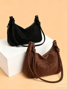 Cloud Soft Hobo Dumpling Crossbody Bag for Women Teen Girls, Lightweight Crescent Shaped Single Shoulder Sling Purse, Spacious Slouchy Handbag for Student Daily School Travel Shopping Casual Outdoor Use