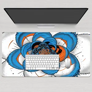 LIVEKEY 80x40cm Large Gaming Mousepad  Mouse Pads with Stitched Edge  Non-Slip Base & Smooth Surface for Precision Control - Aesthetic Sunset Beacon Landscape Desk Mat