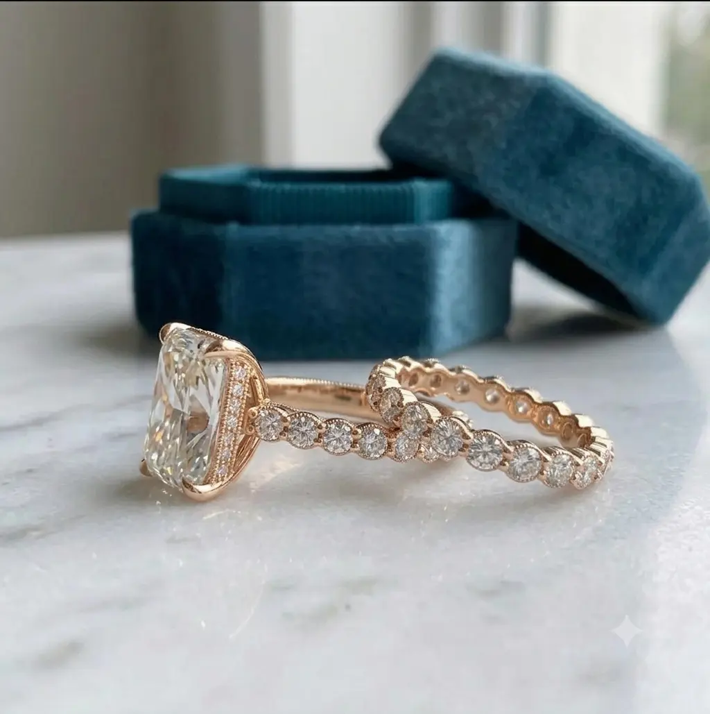 Classic Emerald Cut Engagement Ring - Gift For Her