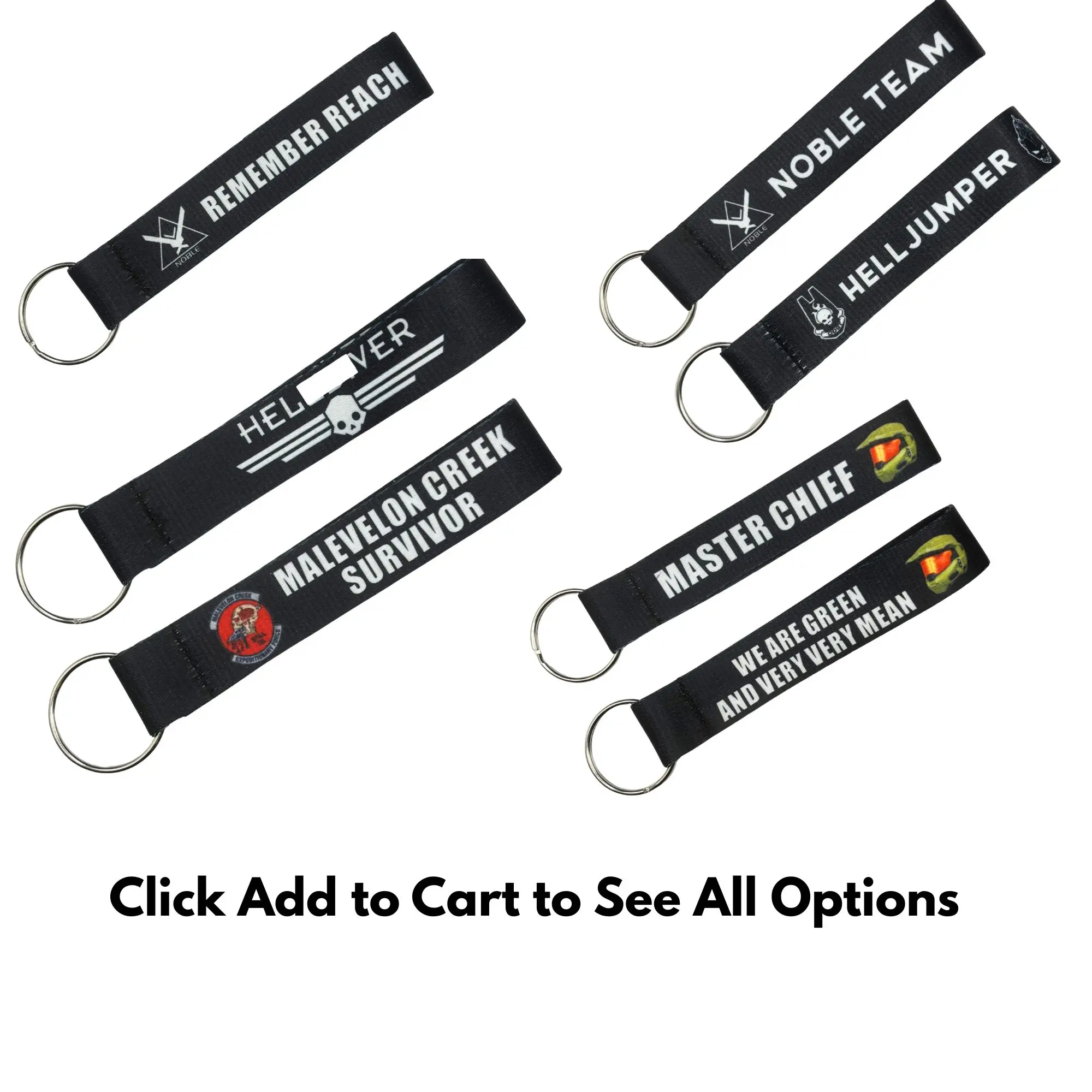 Video Game Inspired Hell Jumper ODST 5.5x1.0 Inch Keychains Premium Quality Key Tag for Motorcycle, Car, Scooter, ATV, UTV