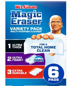 Magic Eraser Variety Pack - Ultra Thick, Ultra Foamy, Extra Durable Multi Surface Cleaner - 6ct Cleaning Household Cleaning Household Tool
