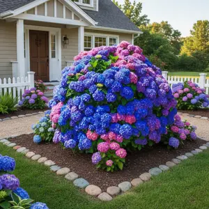 35 Mixed Color Hydrangea Seeds – Hydrangea macrophylla – Blue Pink Purple Blooms – Ornamental Garden Shrub