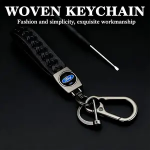 Ford Keychain Set, Durable & Stylish Car Accessories, Perfect Fit for Focus, Edge, Mustang, F-150 Models, Enhance Your Ride