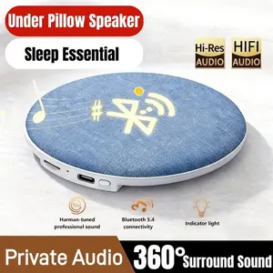 Wireless Pillow Speaker Sleep Aid 360° Surround Sound Bluetooth 5.4 HiFi Stereo Sound Private Audio No Disturb Partner 2026 New