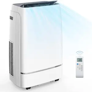 COWSAR Portable Air Conditioner, 12000 BTU/13000 BTU for Room up to 550sq. ft-600 sq. ft, Dehumidifier & Fan, Portable AC with 3 Fan Speeds, Automatic Louver Sweep,24H Timer, Remote Control, ECO