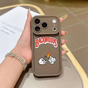 High Bamboo iPhone Case, Fashion Backwoods Logo Design, Shockproof Protective Phone Cover for iPhone 15/15 Plus/15 Pro/15 Pro Max/11/12/13/14/15/16/16 Pro Max/17/17 Pro Max