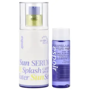 Espoir Water Splash Sun Serum, SPF 50+ PA+++ & All Makeup Cleansing Oil, 2 Piece Set
