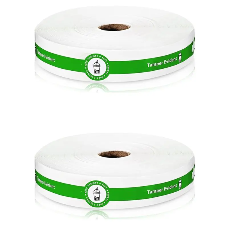 1000 Pcs Tamper-Evident Seals Stickers for Drink Lids, Food Sealing Labels for Food Delivery, Safe Secure Freshness Protection (Sports & Outdoor Cycling Leisure Use)