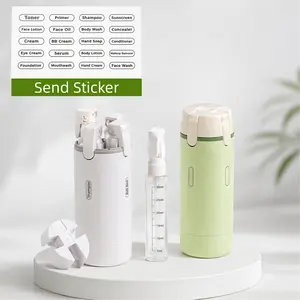 4-in-1 Travel Refillable Toiletry Bottle Set | TSA Approved Leak Proof Liquid Travel Containers With Labels & Spray Bottle, BPA Free Portable Travel Size Bottles For Shampoo Conditioner Body Wash Skincare Cosmetics
