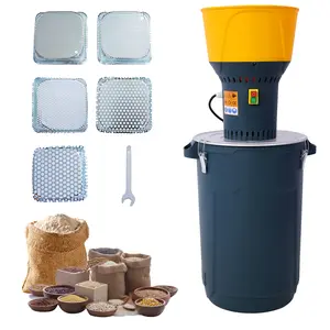 25L/50L/60L Grain Mill Grinder Electric Corn Grinder, Grain mills Mill Flour Mills Molino de Maiz, Farm Home Electric Grinder for Corn Grain Feed, Wheat Grinder with 5 Grinder Sieves+1 Wrench
