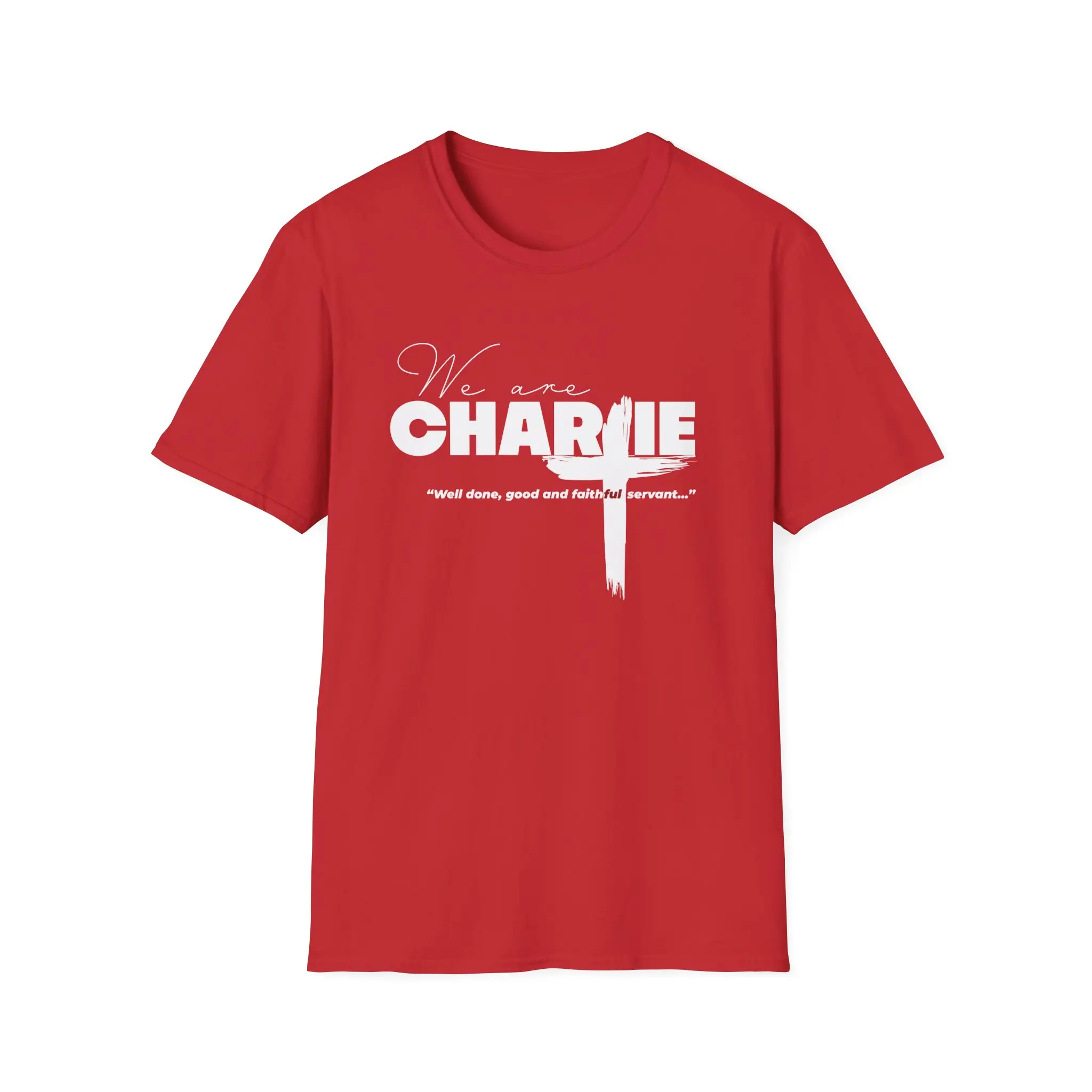 We Are Charlie T-Shirt, Unisex Softstyle Tee, Casual Wear, Supportive Apparel, Everyday Comfort, Statement Shirt