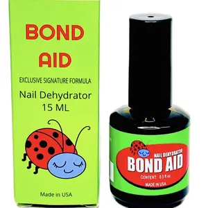 Bond Aid Exclusive Fórmula by Ladybug Nails, Nail Dehydrator 0.5 0z (Non-Acid )
