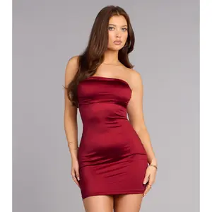 High-Key Attitude Bodycon Mini Tube Dress