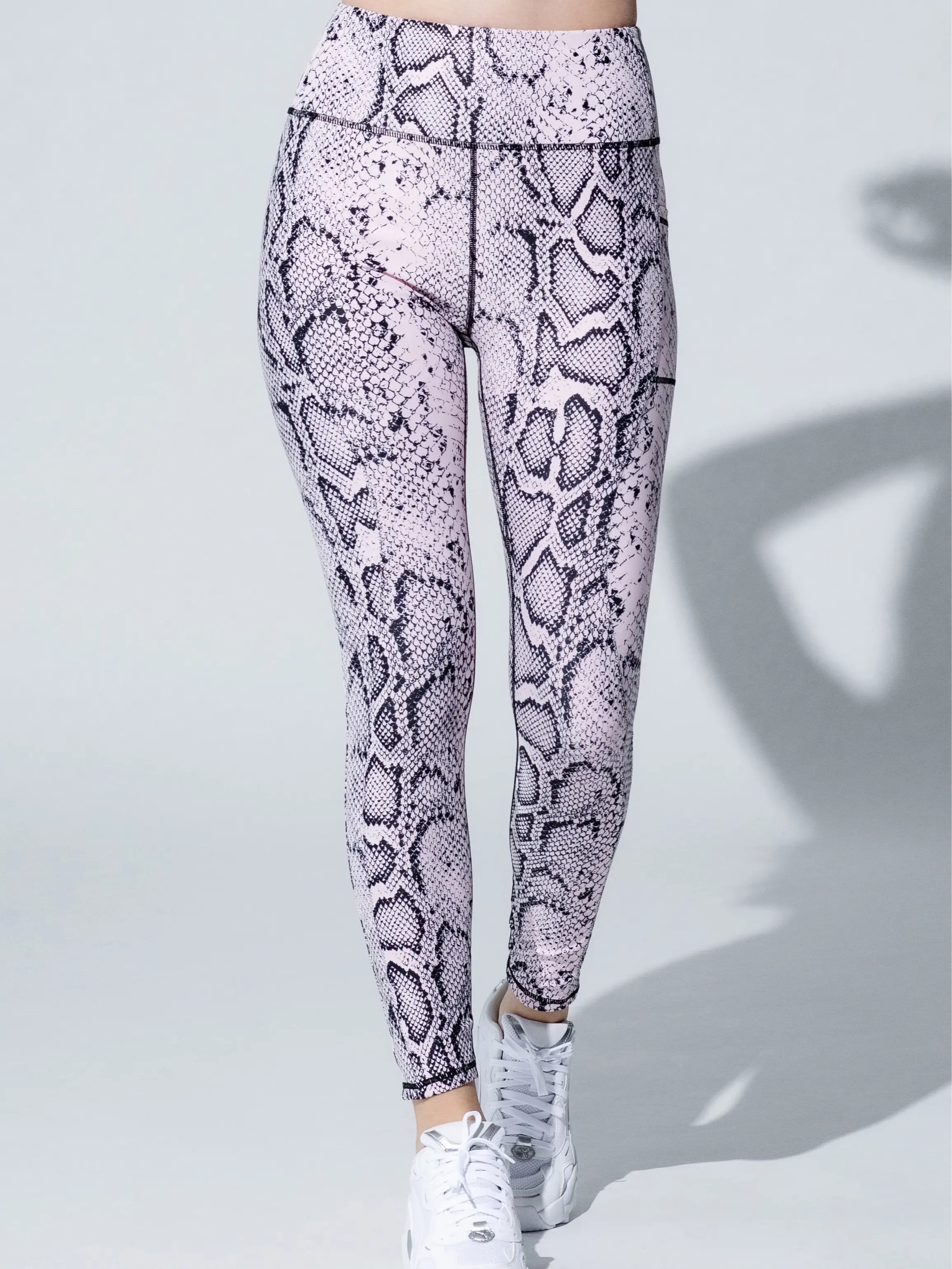 Blush Pink Snake High Rise Legging