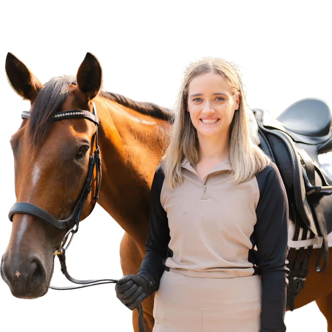 Cafe Au Lait Two-Tone Essential Base Layer | Tan UPF 50 Equestrian Base Layer