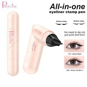 Eyeliner Stamp & Pen, Rotating Winged Liner Marker, Long-Lasting Waterproof Makeup Tool for Beginners & Pro Eye Makeup