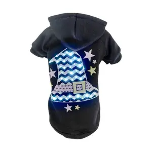 Pet Life LED Lighting Magical Hat Hooded Sweater Pet Costume