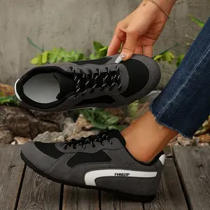 Women's Sneakers Fashion Sneakers Comfortable Soft Sole Lace-Up Casual Shoes for Daily Wear