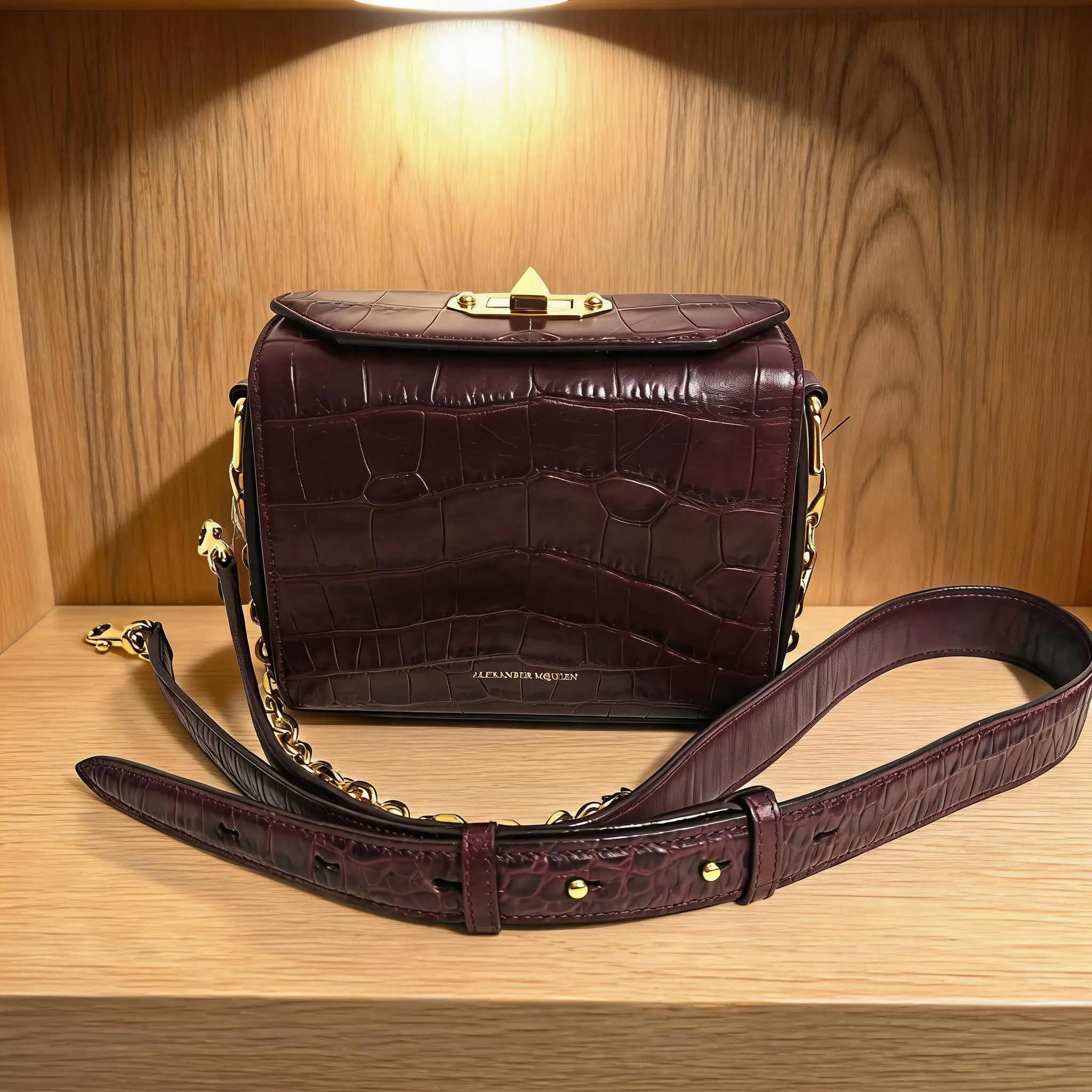 Pre-owned Alexander McQueen Leather Shoulder Bag C0735808018