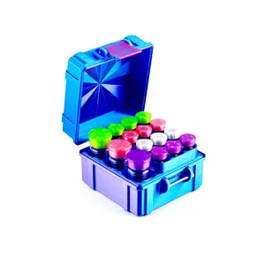 Mixed Vial Case | 12-Slot 3 ml & 3-Slot 10 ml Vial Case | Organizer for GLP-1, Peptides, Research