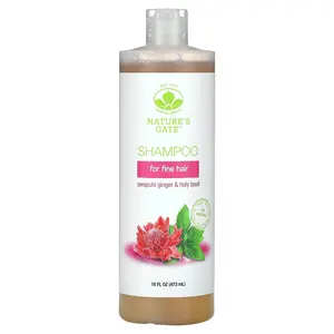 Mild By Nature (Nature's Gate), Awapuhi Ginger & Holy Basil Shampoo for Fine Hair, 16 fl oz (473 ml)