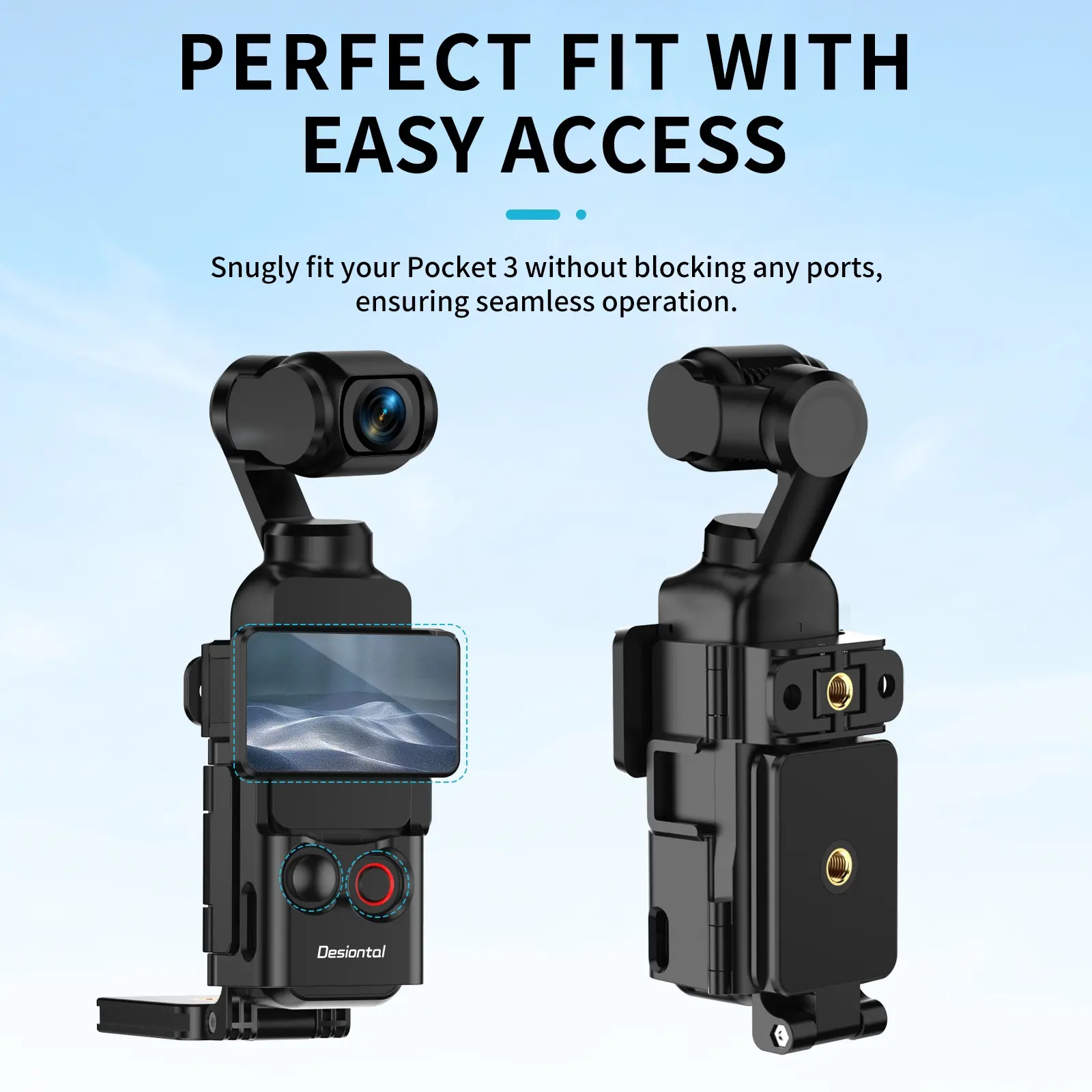 Magnetic Mount Base for DJI Osmo Pocket 3, Adjustable Angle Desktop Stand with 6-magnet Grip, Versatile Shooting Angles Photography Camera Accessories