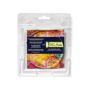 GEL Press 4" Round Gel Printing Plate for Mixed Media & Crafts - Smooth Even Coverage & Durable Reusable Design for Jelly Prints