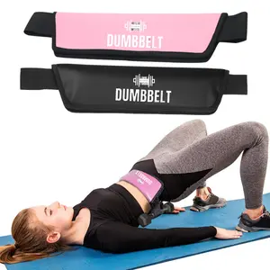 DUMBBELT Hip Thrust Belt: - Perfect for Use with Dumbbells, Kettlebells, Plates - Glute Exercise Belt with Slip-Resistant Padding During Workouts at Home and Gym